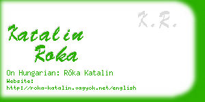 katalin roka business card